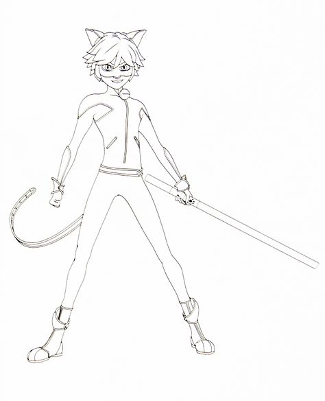 Miraculous Ladybug new coloring pages Chat Noir Cat Noir Coloring Pages, Ladybug Coloring Page, Nightmare Before Christmas Drawings, Ladybug Und Cat Noir, Superhero Coloring Pages, Superhero Coloring, Noir Color, Happy Girl Quotes, Ladybug And Cat Noir