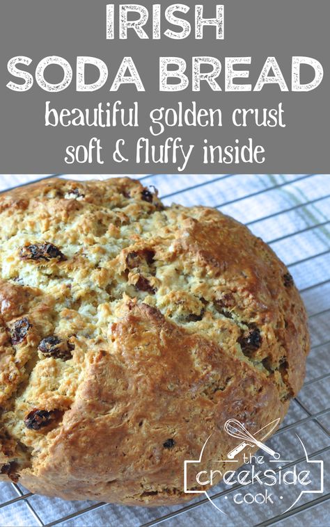 This bread is so fast and easy to make.  It's not just for Saint Patrick's Day - it will become an everyday favorite for your family! Soda Bread Irish, St Patrick's Day Menu, Crusty Bread Recipe, Bread Bowl Recipe, Irish Bread, Soda Bread Recipe, Yummy Bread, Corn Beef, Irish Soda Bread Recipe