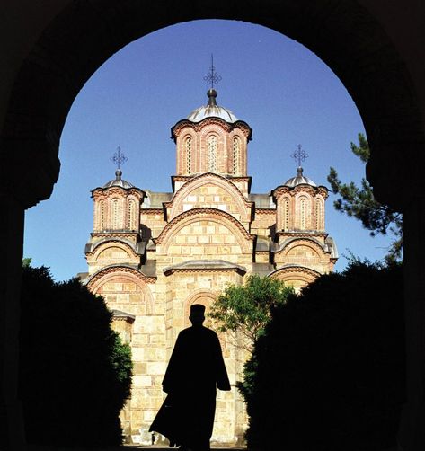 Gracanica Monastery, Monastery Aesthetic, Monastery Interior, Building Aesthetic, Historical Architecture, Serbia, Catholic Church, Barcelona Cathedral, Tower