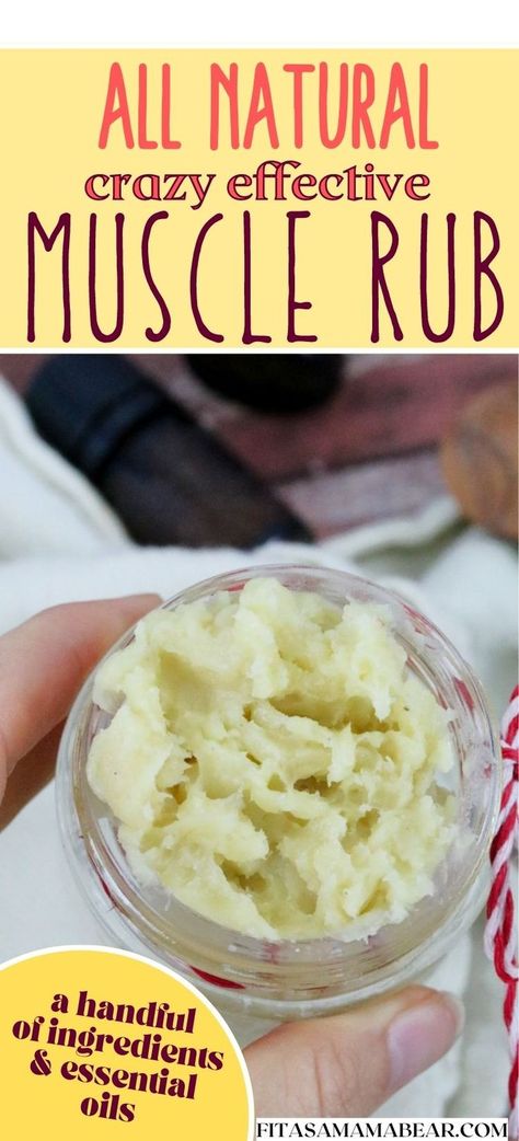 Pinterest image: Homemade muscle rub in a glass jar with a red string around it being held by two fingers Essential Oils For Muscle Soreness, Muscle Relief Essential Oil, Lotion Diy, Natural Muscle Relaxer, Muscle Inflammation, Muscle Knots, Muscle Rub, Herbal Salves, Essential Oil Remedy