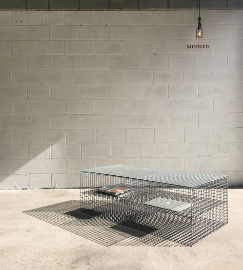 Transparency, light and shadow. A coffee table designed for the modern industrial apartment. Bondi Apartment, Modern Industrial Apartment, Wire Coffee Table, Industrial Apartment, Coffee Table Design, Metal Wire, Modern Industrial, Light And Shadow, Table Design