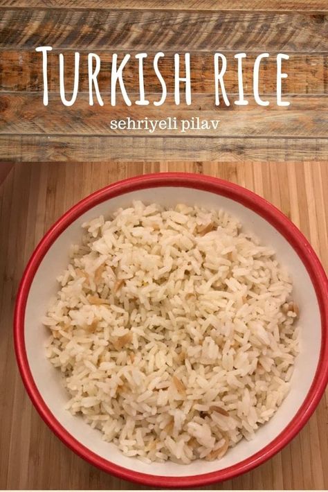 Turkish Rice, Crockpot Meals, Middle Eastern Recipes, Recipes Breakfast, Turkish Recipes, White Rice, Baklava, Vegetable Side Dishes, Mediterranean Recipes