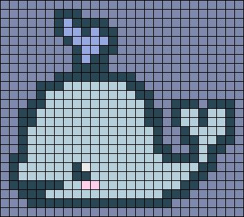 Dolphin Pixel Art, Whale Pixel Art, Mosaic Drawing, Graph Paper Drawings, Cute Easy Doodles, Easy Pixel Art, Pixel Art Templates, Pixel Drawing, Pixel Art Grid