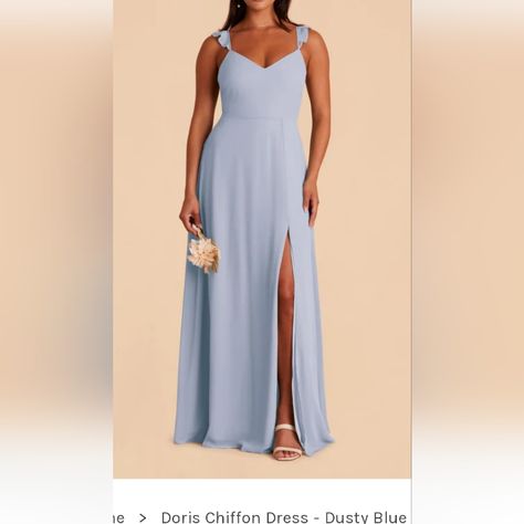 Doris Chiffon Dusty Blue Size S Nwt Bridesmaid Dress Navy Evening Dresses, Taupe Bridesmaid Dresses, Sage Dress, Grey Bridesmaids, Dusty Blue Bridesmaid Dresses, Grey Maxi Dress, Grey Bridesmaid Dresses, Maxi Bridesmaid Dresses, Convertible Dress