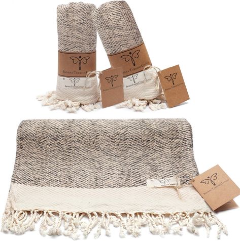 PRICES MAY VARY. PREMIUM TURKISH PESHTEMAL TOWEL SET of 2: Duo of 100% cotton extra large (40 x 100 cm) hand or face towels, made using natural Oeko-Tex certified Anatolian yarn. Doesn't contain any harmful chemicals SUPER-SOFT & ABSORBENT: The perfect fast-drying and stylish hand towels for your kitchen, utility room, toilet or as baby bath towels or guest towels. Pre-washed & air dried to ensure no shrinkage VERSATILE LUXURY: Light-weight bath and hand towels to be used by all the family, at t Towels For Bathroom, Decorative Hand Towels, Baby Bath Towel, Clear Glass Jars, Turkish Cotton Towels, Peshtemal Towel, Cotton Hand Towels, Decorative Towels, Linen Textile