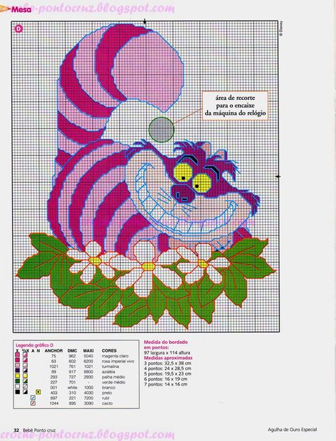 Alice Alice In Wonderland Cross Stitch, Stitch Character, Disney Cross Stitch Patterns, Cat Cross Stitch Pattern, Small Cross Stitch, Stitch Cartoon, Disney Cross Stitch, Cat Cross Stitch, Disney Stitch