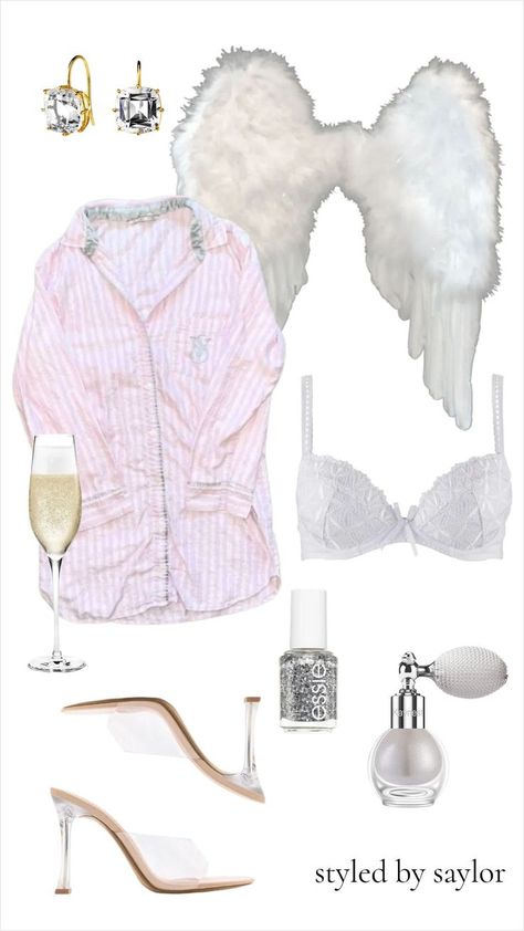 Victoria Secret Angel Costumes, Halloween Costumes Cute, Angel Halloween Costume, Girly Costumes, Angel Halloween, Victoria Secret Angel, Angel Halloween Costumes, Angel Wings Costume, Sabrina Carpenter Outfits