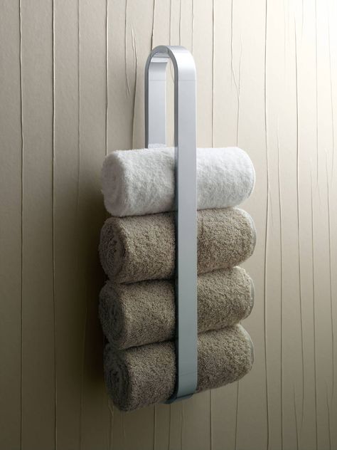 Keuco Edition 300 - Towel Holder Bathroom Towel Holder Ideas, Wooden Wall Bathroom, Bathroom Towel Storage Ideas, Towels Storage, Diy Towel Rack, Elegant Bathroom Design, Bathroom Towel Storage, Modern Towels, Diy Towels