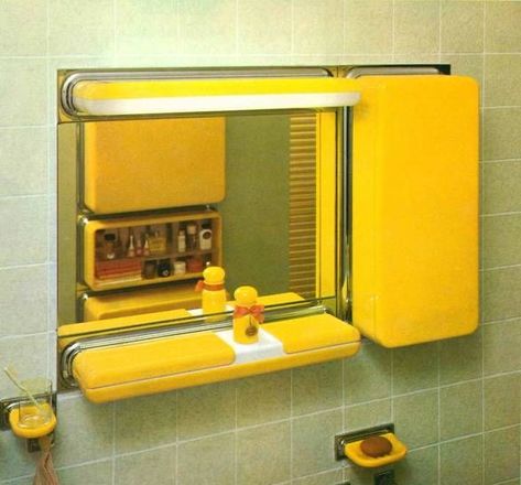 Space Age Bathroom, Space Age Interior, 70s House, 70s Interior, Retro Interior Design, Retro Interior, Vintage Bathrooms, Bad Design, Funky Furniture