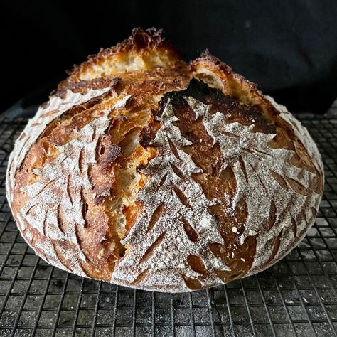 Christmas tree sourdough bread score Spelt Sourdough Bread, Beginner Sourdough, Christmas Tree Bread, Bread Scoring, Dough Starter, Sour Dough, Sourdough Bread Recipe, Indian Kitchen, Sourdough Recipes