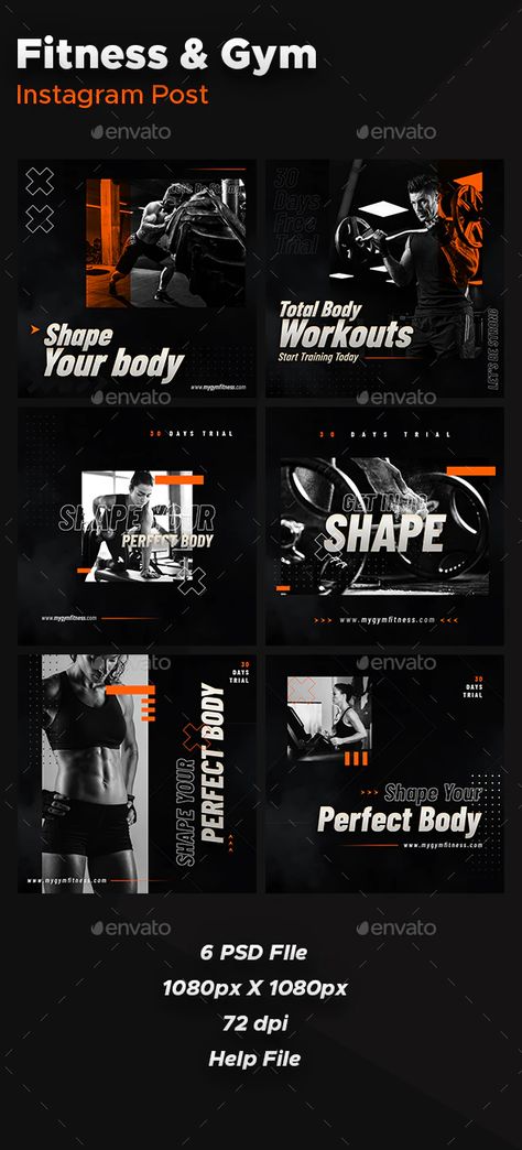 Instagram Post fitness by kay99cool | GraphicRiver Fitness Instagram Template, Fitness Design Poster, Instagram Fitness Post Ideas, Fitness Graphic Design, Fitness Instagram Feed, Fitness Social Media Post, Gym Template, Fitness Social Media, Sports Design Ideas