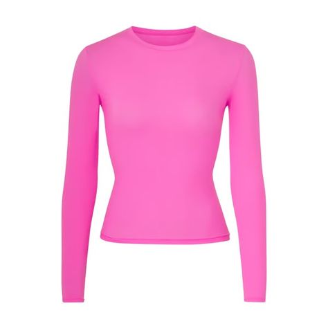 Skims Fits Everybody Long Sleeve New With Tags Never Worn Neon Orchid Pink Size Xs Orchid Color, Cut Shirts, Christmas Wishlist, Clothes Outfits, Cute Casual Outfits, Kim Kardashian, Christmas List, Cool Shirts, Long Sleeve T Shirt