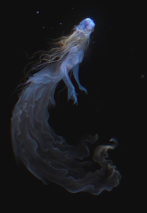 Evil Mermaids, Beast Creature, Cosmic Horror, Alien Concept Art, Sea Witch, Jelly Fish, Creature Feature, Mythical Creatures Art, Sea Monsters