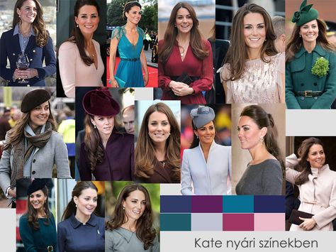 Kate Middleton Soft Summer Color Analysis, Cool Summer Type, Zyla Sunset Summer, Soft Summer Style, Summer Color Analysis, Soft Summer Fashion, Soft Summer Wardrobe, Soft Summer Deep, Summer Colour Palette