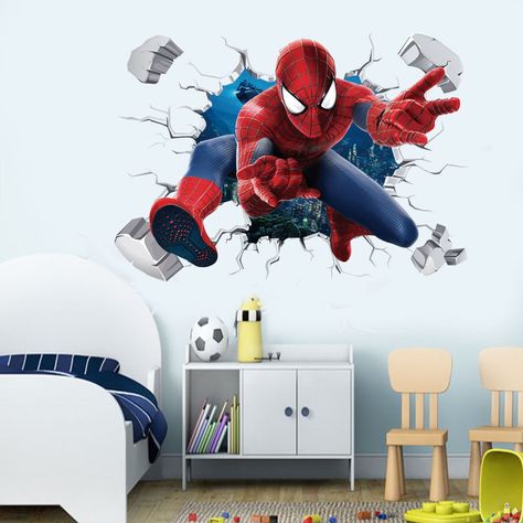 Shop hulk wall stickers bedroom online with fast shipping and fast delivery. This marvel spiderman wall decals sticker features super cute hulk heroes, superman and wonder woman. Find hulk wall stickers decoration with high quality at AliExpress. Enjoy ✓Free Shipping Worldwide! ✓Limited Time Sale ✓Easy Return. Superhero Wall Stickers, Spiderman Wall Decals, Christmas Kids Room, Boys Wall Stickers, Wall Stickers For Kids, Superhero Wall, Kids Room Wall Stickers, Baby Boy Bedroom, Children Room Boy