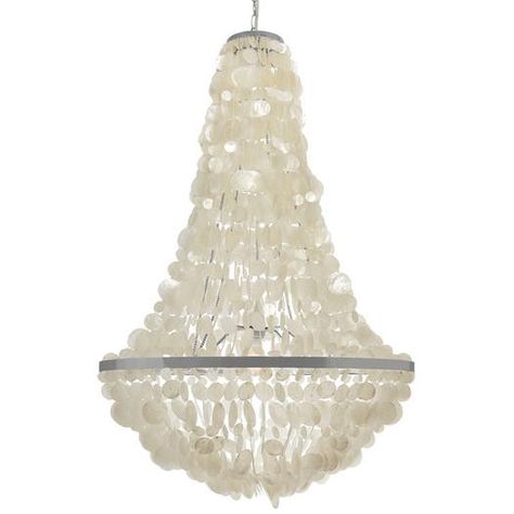 White Capiz Seashell Disks Chandelier Beach Chandelier, Seashell Chandelier, Capiz Chandelier, Capiz Shell Chandelier, Coastal Chandelier, Decorative Pendant Lighting, Beachfront Decor, Shell Chandelier, Empire Chandelier