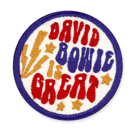 Bowie - PatchYaLater Patch - patches Homemade Machine, Prism Boutique, Sunny California, Grunge Style, Cute Pins, Modern Life, David Bowie, Grunge Fashion, Pin Badges