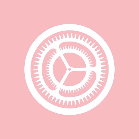 Cute Settings Icon Pink, Pink Organization, Ipad Logo, Settings App Icon, Peach App, Cover App, Icones Do Iphone, App Ikon, Iphone Logo