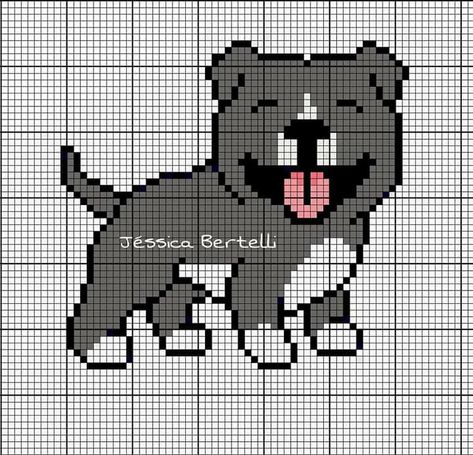 Dogs Cross Stitch Pattern, Knitting Charts Animal Dog, Pitbull Cross Stitch Pattern, Bull Terrier Cross Stitch, Jack Russell Terrier Cross Stitch Pattern, Dog Chart, Anchor Cross Stitch, Staffy Dog, Crochet C2c Pattern