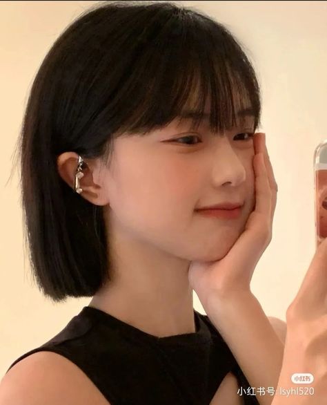 Chin Length Asian Hair, Ulzzang Short Hair, Short Hair Tomboy, Asian Short Hair, Hair Inspiration Short, Shot Hair Styles, Haircuts For Medium Hair, Haircuts Straight Hair, Girl Short Hair