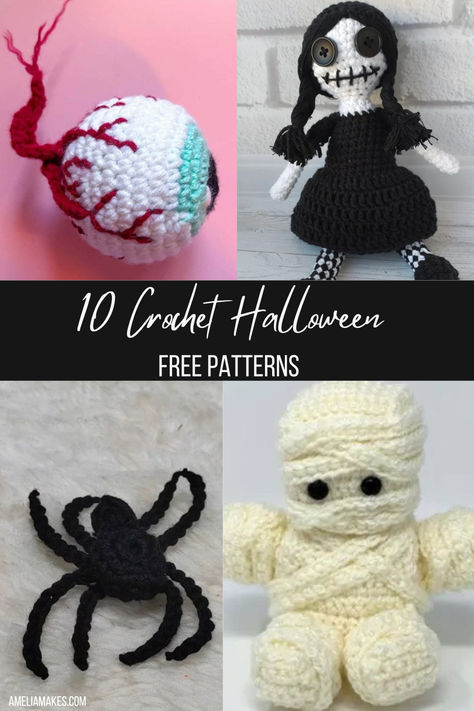 It’s one of my favorite times of the year again! A time of crocheting creative and scary patterns that will make your heart skip a beat. And in this post I'll be walking you through 10 scary Halloween patterns! Easy Halloween Crochet Patterns Free, Spooky Crochet Pattern, Horror Crochet Free Pattern, Creepy Crochet Pattern Free, Easy Halloween Crochet, Scary Crochet, Halloween Crochet Patterns Free, Crochet Halloween Patterns, Crochet Halloween Patterns Free