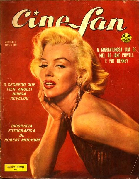 Marilyn Monroe 60s Magazine, 1950s Magazine, Jane Powell, Marilyn Monroe Poster, Marilyn Monroe Portrait, Old Magazine, Joe Dimaggio, Gentlemen Prefer Blondes, Marilyn Monroe Photos