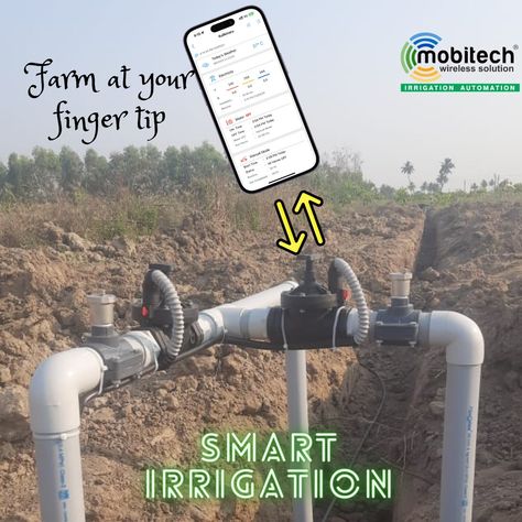 🚀 Elevate Your Farming with Mobitech’s Smart Irrigation! 🌾 “Step into the future with Mobitech’s SMART IRRIGATION system. Effortless control, efficient water usage, and healthier crops - all at your fingertips. Join the smart farming movement today! #Mobitech #SmartIrrigation #TechInAgriculture Smart Irrigation System, Smart Farming, Water Usage, Into The Future, Irrigation System, Agriculture, The Future, Water