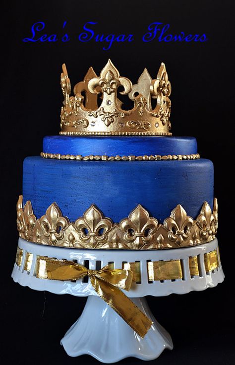 Cake Women, Cake For Wedding, Tiara Cake, Prince Cake, Cake For Boyfriend, Royal Cakes, Prince Birthday Party, Lion King Cakes, Crown Cake