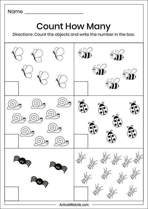 Counting Sets Kindergarten, Kindergarten Counting Worksheets, Kindergarten Counting, Counting Worksheets For Kindergarten, Number Worksheets Kindergarten, Worksheet Kindergarten, Shapes Worksheet Kindergarten, Pre K Worksheets, Subtraction Kindergarten