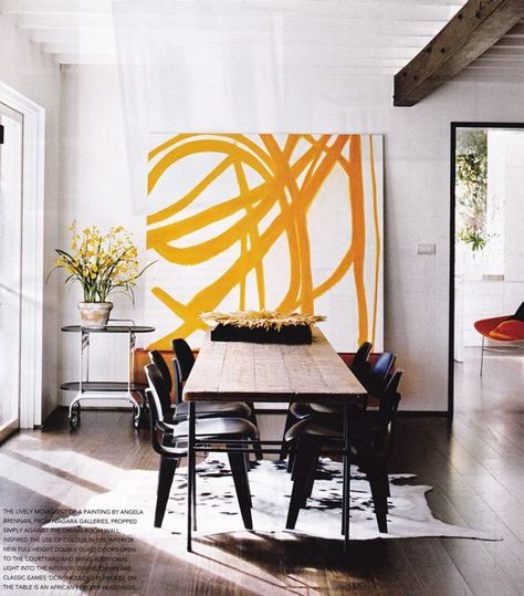 Graphisches Design, Scale Art, Oversized Art, Vogue Living, Big Art, Large Painting, New Wall, Art Display, 인테리어 디자인