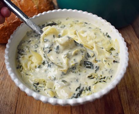 Spinach Artichoke Soup, Artichoke Soup, Bacon Dip, Soup Appetizers, Artichoke Chicken, Spinach Soup, Best Soup Recipes, Keto Soup, Low Carb Soup