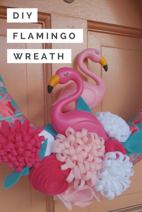 Lawn Flamingos, Flamingo Wreath, Sea Party Ideas, Making Wreaths, Diy Budget, Target Dollar Spot, Under The Sea Party, Wreath Diy, Beach Crafts