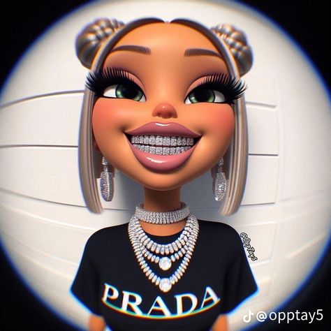 Cartoon Characters With Grills, Braceface Cartoon Pfp, Braceface Cartoon, Baddie Cartoon Aesthetic Pfp, Girls With Grills, Baddie Pfps, Cute Baddie Pfp, Blonde Pfp, Animated Face