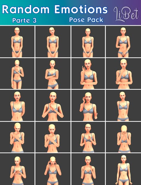 Random Emotions Part 3 | Patreon Ts4 Emotion Poses, Sims 4 Poses Single Model, Sims 4 Emotions Poses, Sims 4 Emotions, Sims Collection, Sims 4 Poses, New Pose, Sims 4 Stories, Ts4 Poses