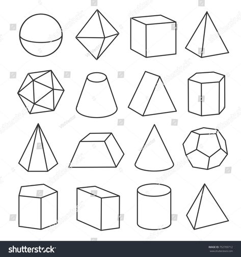 Isometric geometric figures. Geometric drawing of three dimensional objects for math and geometry study. Vector line art i #Ad , #Affiliate, #dimensional#drawing#math#objects Geometric Figures Drawing, Shapes For Drawing, Figures Drawing, Geometric Shapes Drawing, Sharpie Drawings, Geometric Trees, Simple Geometric Designs, Dimensional Shapes, Art Assignments