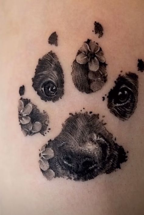 Arabella Tattoo, Annie Tattoo, Dog Memorial Tattoo, Cat Paw Print Tattoo, Nose Tattoo, Rip Tattoos, Cool Animal Tattoos, Rip Tattoo, Dog Print Tattoo