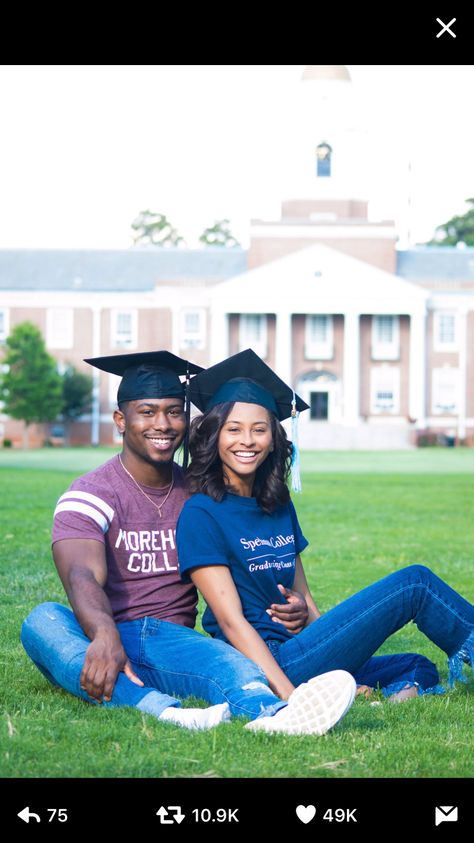 Black Couple Graduation Pictures College, Black Couple Graduation Pictures, Couple Graduation Pictures College, Aggie Graduation Pictures, Hbcu Graduation Pictures, Graduation Pictures College, Couple Graduation Pictures, Couple Graduation, Studying Girl