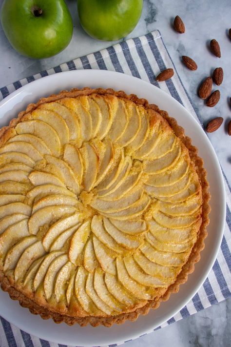 Tart Aux Pommes, French Style Apple Tart, Normandy Apple Tart, Best Apple Tart Recipe, Apple Tart Aesthetic, French Desserts Aesthetic, Apple Tarts Recipe Easy, Apple Tart Recipes, French Apple Pie Recipe