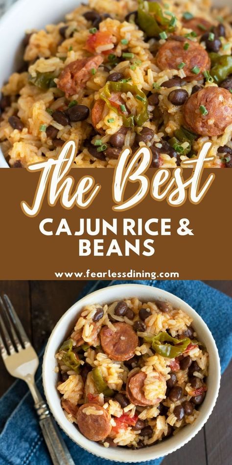 Cajun Rice And Beans, Sausage And Beans, Rice With Sausage, Allergy Diet, Easy Gluten Free Dinner, Rice With Beans, Cajun Rice, Ww Ideas, Gf Meals