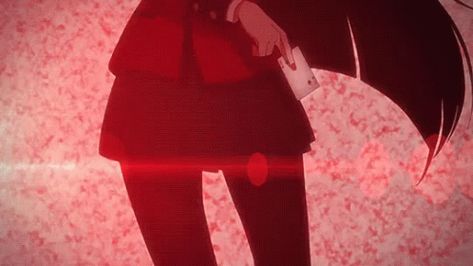 Yumeko Jabami Gif, Gifs Anime, Red Aesthetic Grunge, Kenma Kozume, Haikyuu Funny, Yumeko Jabami, Deal With The Devil, Red Icons:), Gothic Anime