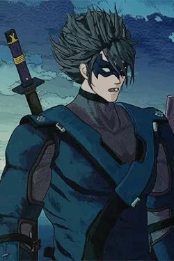 Batman Ninja Nightwing, Nightwing Batman, Superhero Inspiration, Batman Ninja, Batman Robin, Detective Comics, Bat Family, Dc Heroes, Superhero Art