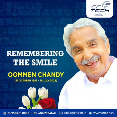 Honoring the remarkable life and legacy of a true leader and visionary! RIP Oommen Chandy🌹💔 . . . #Condolences #OommenChandy #RIP #Kerala #FormerCM #CFTech Oommen Chandy, Motivational Quotes For Life, Kerala, Motivational Quotes, Life Quotes, Quotes