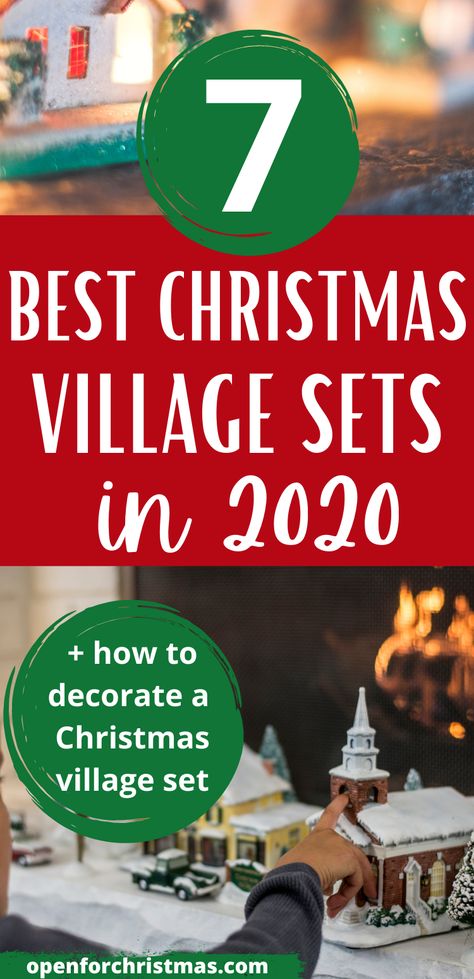 Find your perfect Christmas Village Set to take your festive space into the seasonal stratosphere! Plus, where to buy a village set from, and how to decorate your very own. Whether your Christmas village is small, large, beautifully streamlined, or wonderfully mismatched, there are a few simple steps you should always follow to ensure your Christmas village display set is as stunning as it can be throughout the festive season. Accessories To Buy, Christmas Village Lights, Christmas Village Sets, Christmas Village Houses, Christmas Village Display, Real Christmas Tree, Village Display, Holiday Village, Snow Village