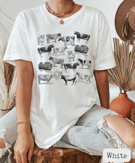 Cow Shirt, Cow Lover Shirt, Farming Shirt, Farm Animal Shirt, Cottagecore Shirt, Cow Lover Gift, Farm Life Shirt, Farm Tee, Heifer Shirt Farm Merch, Farming Aesthetic, Agro Tourism, Heifer Shirt, Farm Tees, Farm Tshirt, Cottagecore Shirt, Cow Shirt, Shirt Design Inspiration