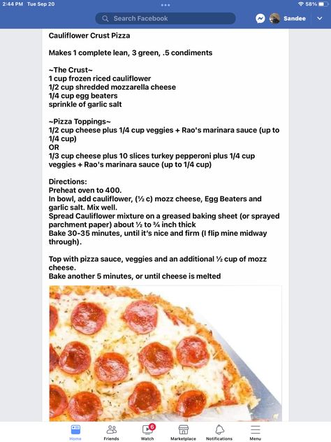 Cauliflower Rice Pizza, Optavia Pizza, Optavia Lean And Green Recipes 5&1 Crustless Pizza, Pizza Optavia, Lean And Green Cauliflower Pizza, Optavia Lean And Green Recipes 5&1 Cauliflower Pizza Crust, Waffle Pizza, Green Pizza, Cauliflower Pizza Optavia