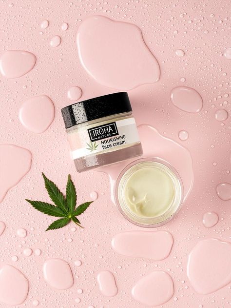 Photo Of Cosmetics, Hemp Product Photography, Cosmetic Product Shoot, Photo Ideas Product, Cosmetics Photography Creative, Cosmetic Flatlay, Cosmetic Advertising Design, Natural Cosmetics Photography, Flatlay Ideas Creative