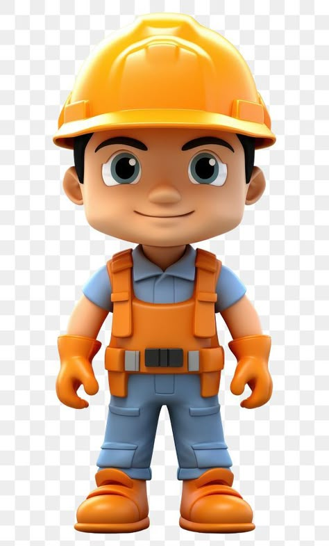 Basic Electrical Wiring, Bob The Builder, Png Text, Construction Birthday, Digi Stamps, Cricut Creations, 3d Rendering, 3d Illustration, Hard Hats