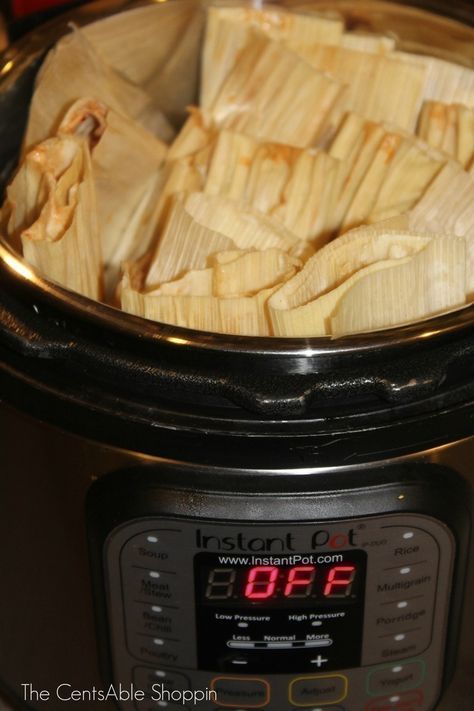 Mexican Tamales {Instant Pot Recipe} Tamales Instant Pot, Easy Tamales, Mexican Tamales, Tamales Recipe, Homemade Tamales, Pork Tamales, Chicken Tamales, Power Pressure Cooker, Authentic Mexican Recipes