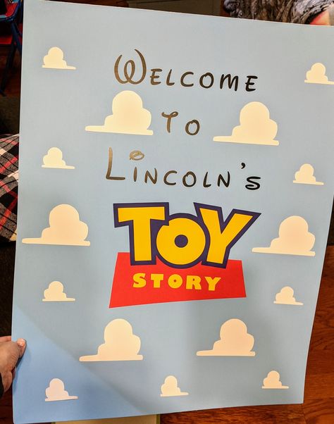 Toy Story Sign, Toy Story Party Signs, Toy Story Welcome Sign, Toy Story Decorations, Buzz Lightyear Birthday, Bday Themes, Toy Story Party Decorations, Toy Story Theme, Door Decs