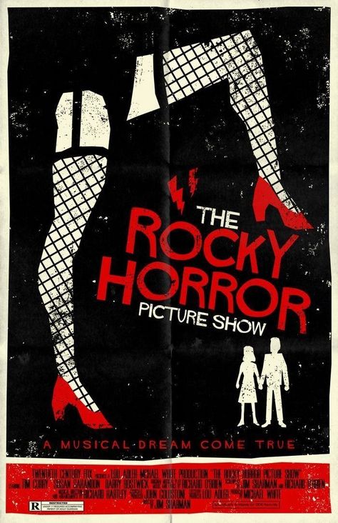 Rocky Horror Picture Show Poster, Rocky Horror Show, The Rocky Horror Picture Show, Horror Posters, Perks Of Being A Wallflower, Horror Picture Show, Minimal Movie Posters, Rocky Horror Picture Show, Movie Posters Design